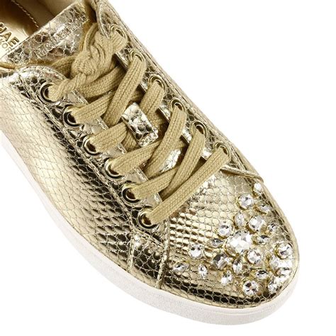 michael kors gold tennis shoes|michael kors sneakers clearance.